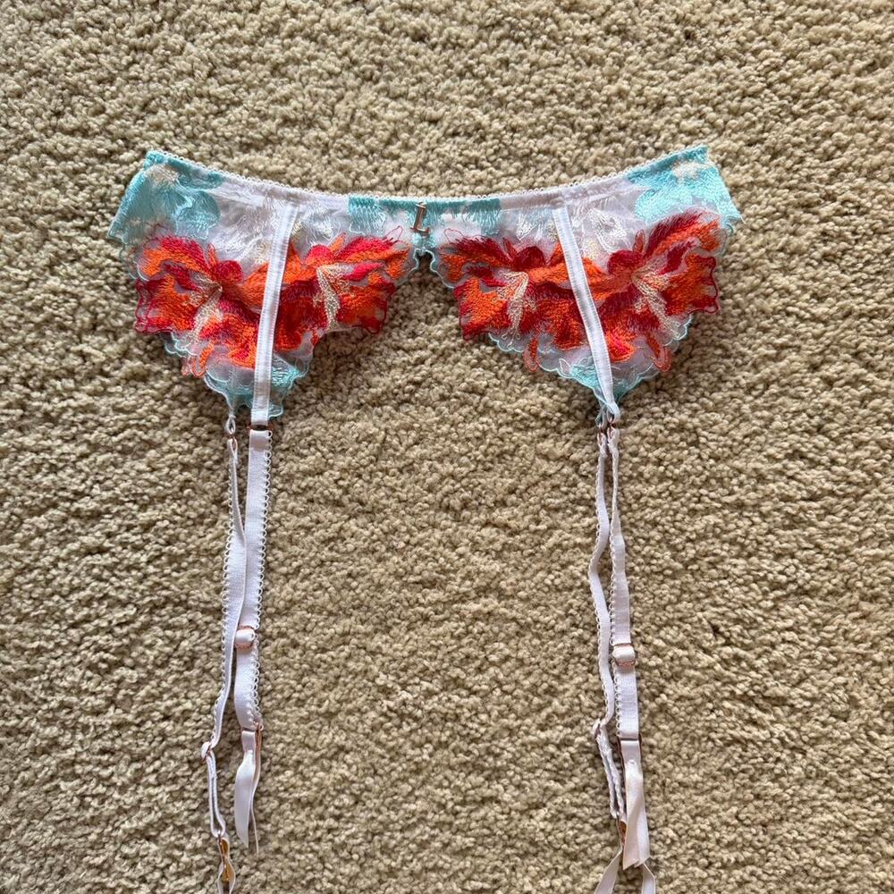 Lounge lily multicoloured garter belt size small